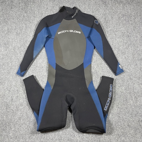 Body Glove Stealth 3/2 mm Full Wetsuit Mens Small Blue Black 0710 - Picture 1 of 12